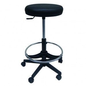 Sgabello girevole a 360º con poggiapie