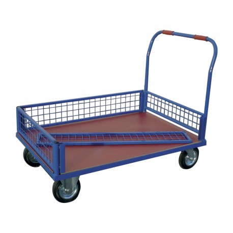 Plataforma con malla de 200 mm de alto.