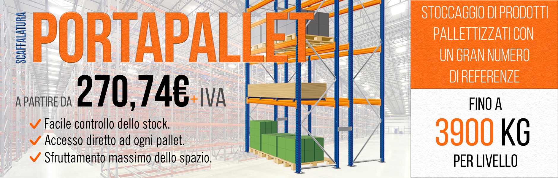 Scaffalatura Portapallet