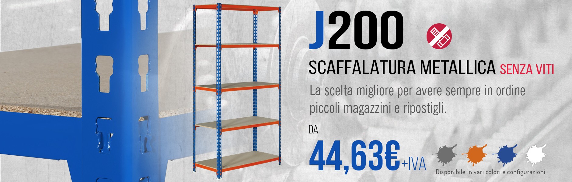 Scaffalatura Metallica J200